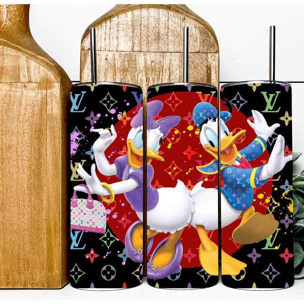 Donald and Daisy Artistic  20 Oz Skinny Sublimated Tumbler